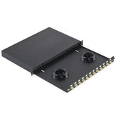 Panduit® NKFD1W6EIDSC NetKey Pre-Loaded Fiber Drawer with SC Duplex Adapters for 62.5/125um OM1 Multimode